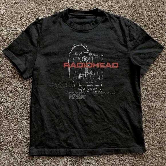 Other - Black Radiohead Ok Computer Cotton T Shirt